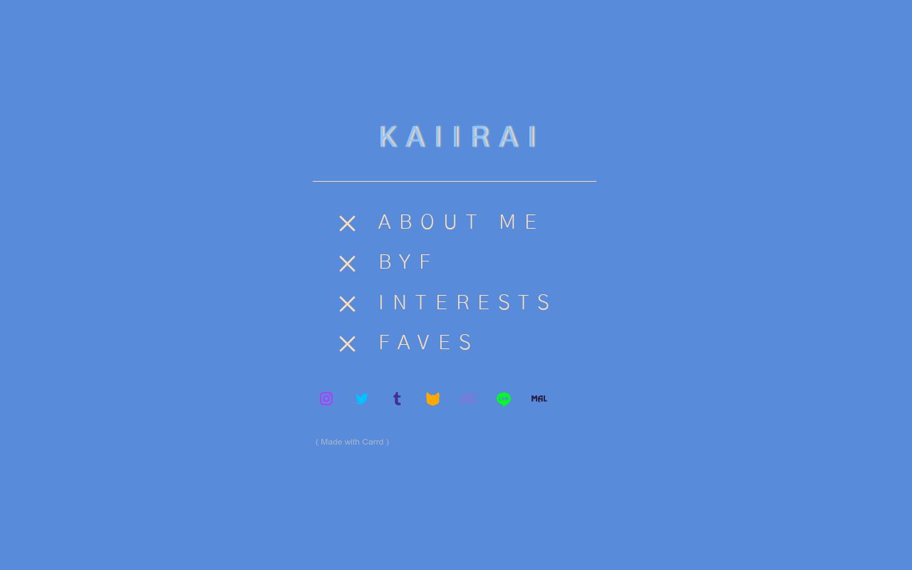 Carrd profile picture for @kaii